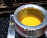 A picture of step 4 of Vanilla Custard Pudding.