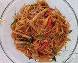 Foto langkah ke 5 dari resep Oseng pepaya muda kecap manis (mie hihol).