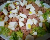 Foto del paso 4 de la receta Ensalada de garbanzos, queso fresco y atún