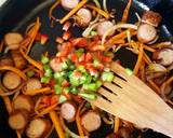 Sausage Carrots Mixed Pepper stir fry recipe step 4 photo