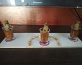A picture of step 7 of Peanut usal with sweet potato sago roll.