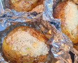Foto del paso 5 de la receta: Patatas crujientes rellenas con puré de puerro y bacon en airfryer