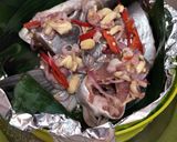 Foto langkah ke 6 dari resep Pepes Ikan Patin (steam patin) Iwak Patin bapais simple.