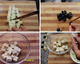 Foto del paso 1 de la receta: Tapas de aceitunas, pepino y queso feta