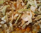 A picture of step 4 of Corn Pepper and Cabbage Relish.