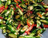 Foto langkah ke 2 dari resep Saoun cabe ijo pedas.