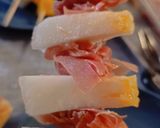 Foto del paso 4 de la receta Brochetas saladas de melón y mango