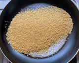 A picture of step 1 of Foxtail Millet Upma with Coconut Chutney.
