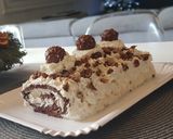 Une image de l'étape 11 de 35•🎄 Bûche de Noël aux Ferrero Rocher 🎄.