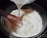 A picture of step 3 of Fluffy Eggless Pancakes.