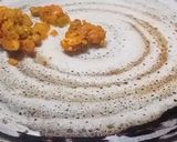 A picture of step 3 of Masala dosa.