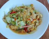 Foto langkah ke 4 dari resep Tumis sawi putih telur.