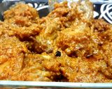A picture of step 2 of Lavand-e-Murgh.