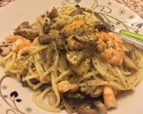Foto langkah ke 8 dari resep Sphagetti Mushroom Cream Sauce with Shrimp 🍤.