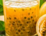 A picture of step 2 of Yummy,cool,seedless passion fruit juice.