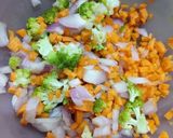 A picture of step 1 of Mix veg in Crepe Style Wrap.