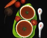 A picture of step 8 of Tomato Beetroot Carrot Soup.