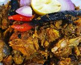 A picture of step 3 of Chicken PatraPada.