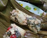 Foto langkah ke 6 dari resep Pepes tahu teri & jamur tiram.