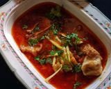 A picture of step 12 of Beef paya.