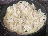 Bacalao a la portuguesa con nata