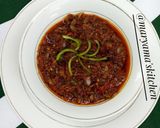 A picture of step 14 of Nigerian carrot fried rice with minced meat soup.