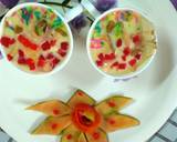 Muskmelon pista dry fruit custard recipe step 7 photo