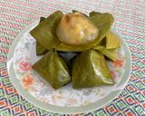 A picture of step 3 of Ka-Nhom-Tian Kaew, Stuffed Dough Pyramid Dessert.