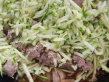 Guiso zapallo italiano con arroz