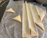Une image de l'étape 3 de Briouates aux amandes cuisson au four.