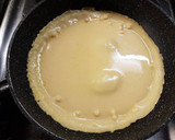 Foto del paso 2 de la receta: Pancakes de arroz y mandarina con jamón y queso