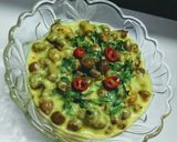 A picture of step 9 of Rajasthani chane gravy.