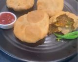 A picture of step 13 of Matar Kachori.