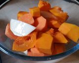 A picture of step 1 of Warm, sweet and spicy roasted veggie soup.