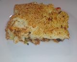 A picture of step 11 of Pilchards cottage pie.