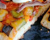 Foto del paso 12 de la receta Coca de pisto, anchoas y huevo