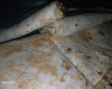 صورة لخطوة 5 من وصفة عيش التورتيلا بالبيض والجبنه الموزاريلا😋🌮
