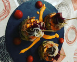 Foto del paso 5 de la receta: Timbales de patata y solomillo al chimi churry