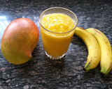 A picture of step 2 of Mango & Banana Smoothie #Theme Challenge.