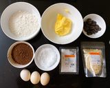 Hình bước làm 1 của món Brownie không cần lò nướng