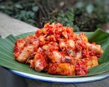 Foto langkah ke 3 dari resep Cumi Asin & Tempe Balado.