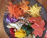 Foto del paso 2 de la receta: Pollo agridulce con frutas