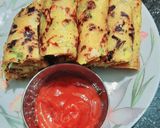 A picture of step 4 of ઘઊ અને રવાના ચિલલા રોલ 😋😋મોર્નિંગ હેલ્થી બ્રેકફાસ્ટ 😋😋.