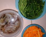 Foto langkah ke 1 dari resep Tumis udang kacang.