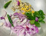 A picture of step 2 of Cabbage Poriyal.