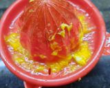 Foto del paso 1 de la receta: Copa de naranja, miel y fresita