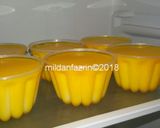 Foto langkah ke 3 dari resep Pudding Sutra Jeruk.