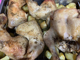 Pollo al horno con patatas