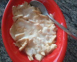 A picture of step 1 of MJ's bread casserole.