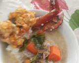 Bubur Kepiting Kuah Sup & Bakwan Jagung langkah memasak 4 foto
